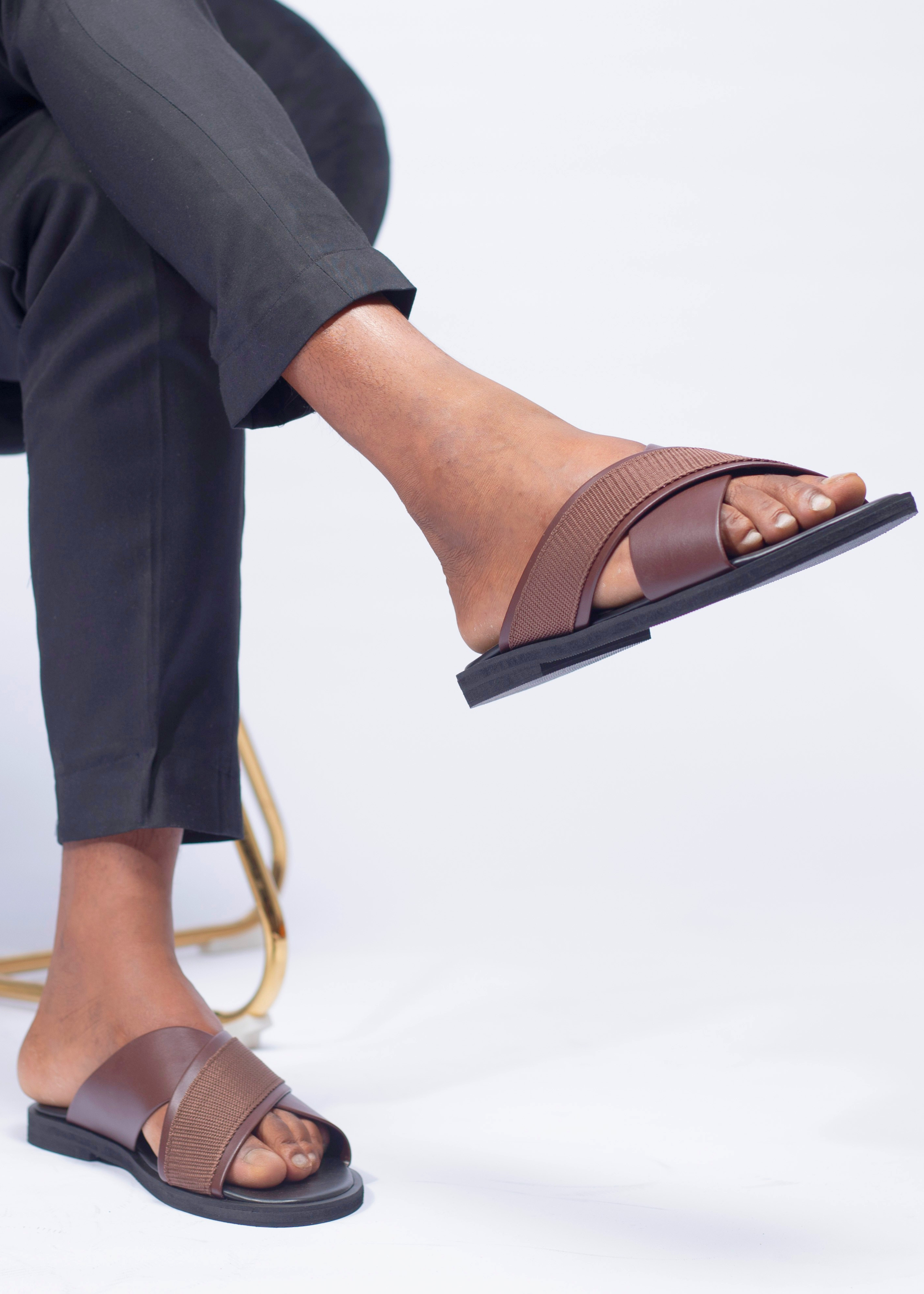 Sandales pour Hommes - ILYAN marron