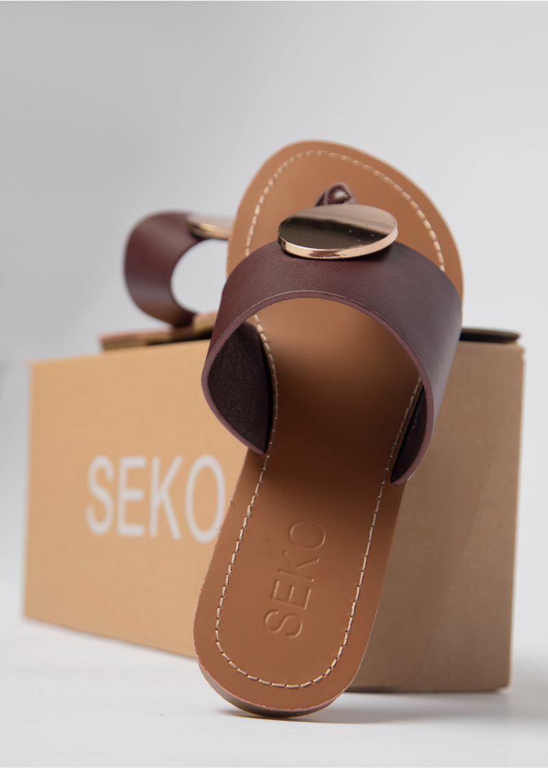 Sandales pour femmes – Massy Burgundy