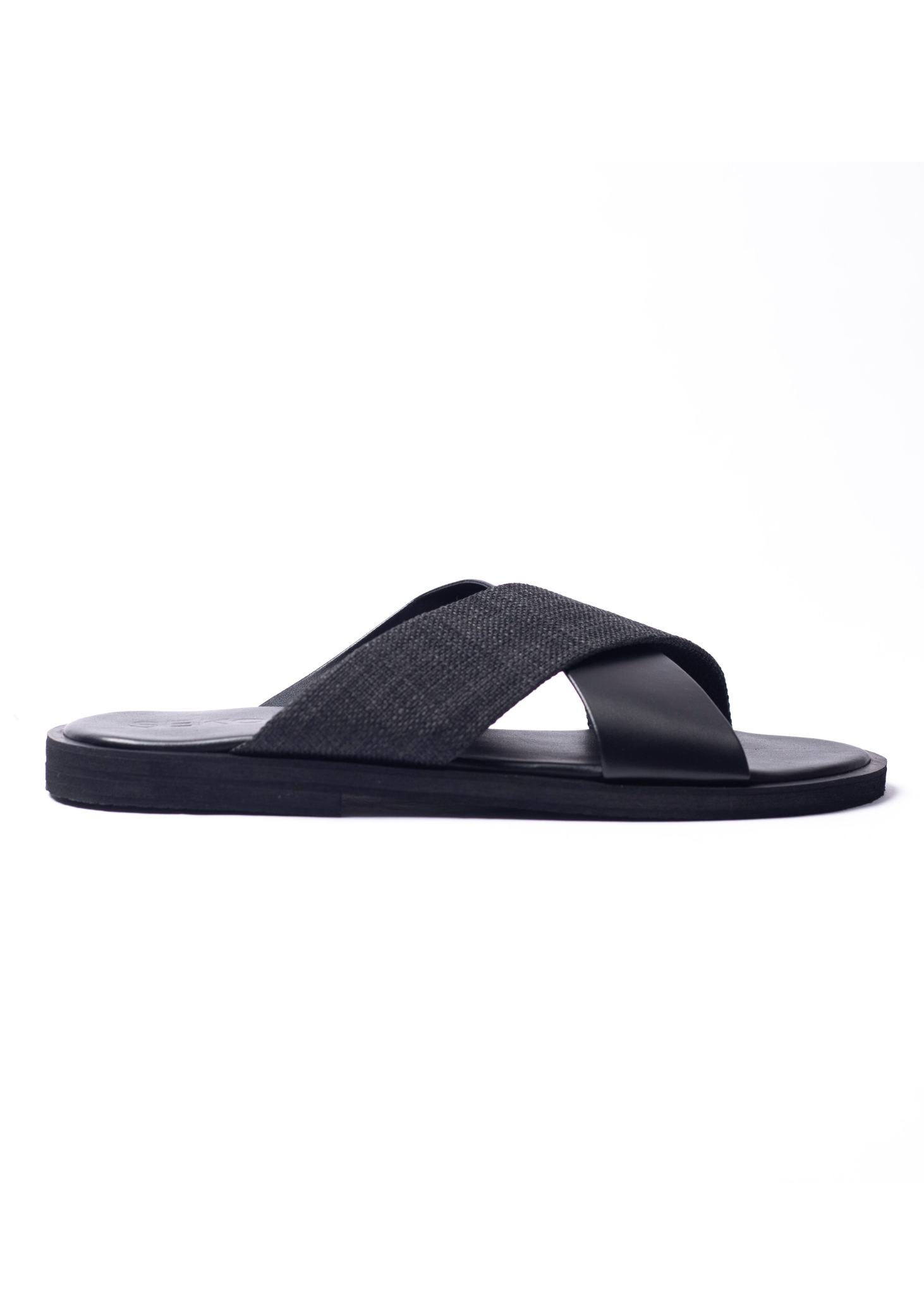 Sandales pour hommes – Eli noir raphia
