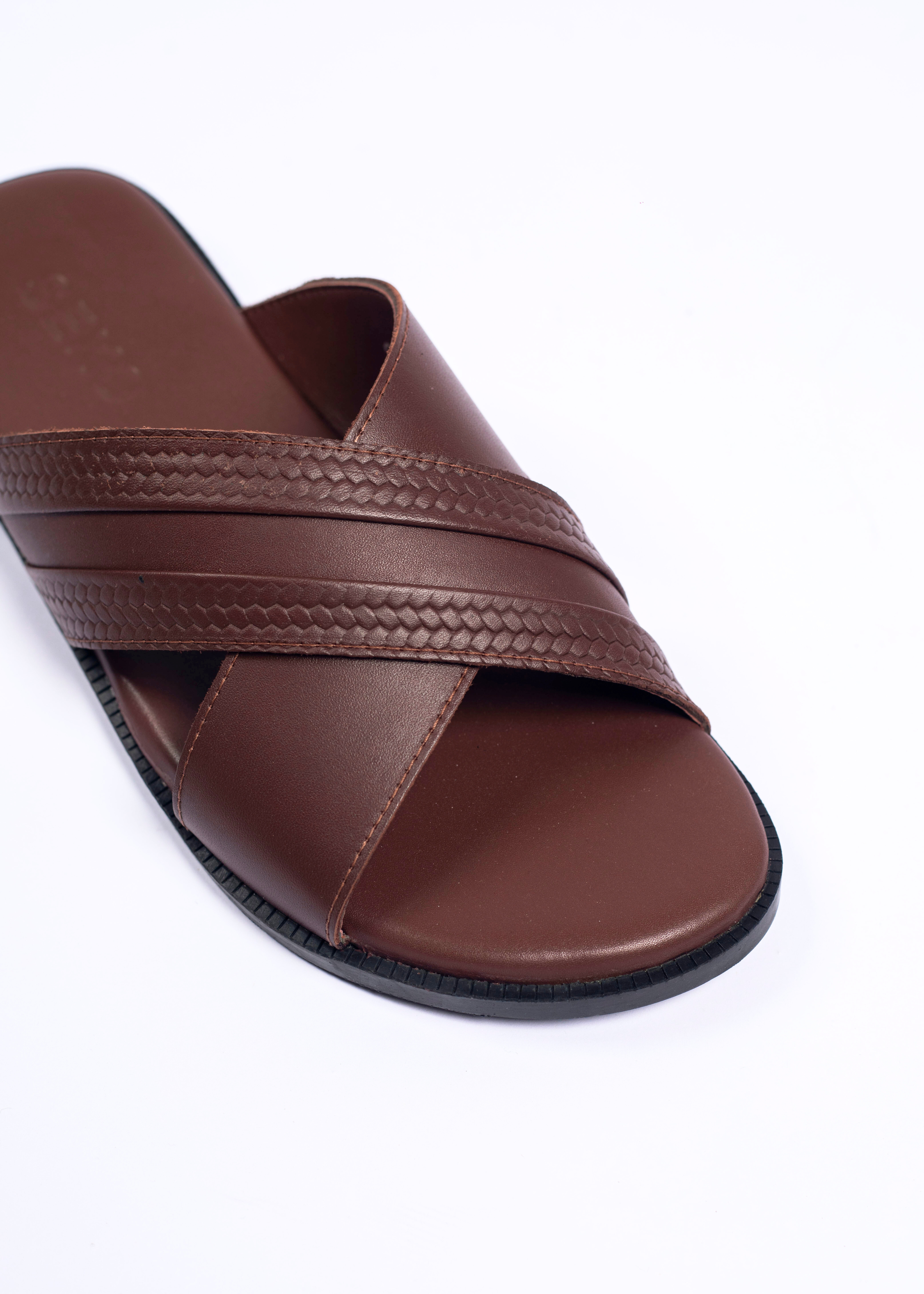 Sandales pour hommes – Charlem Dark Brown - Cuir Véritable