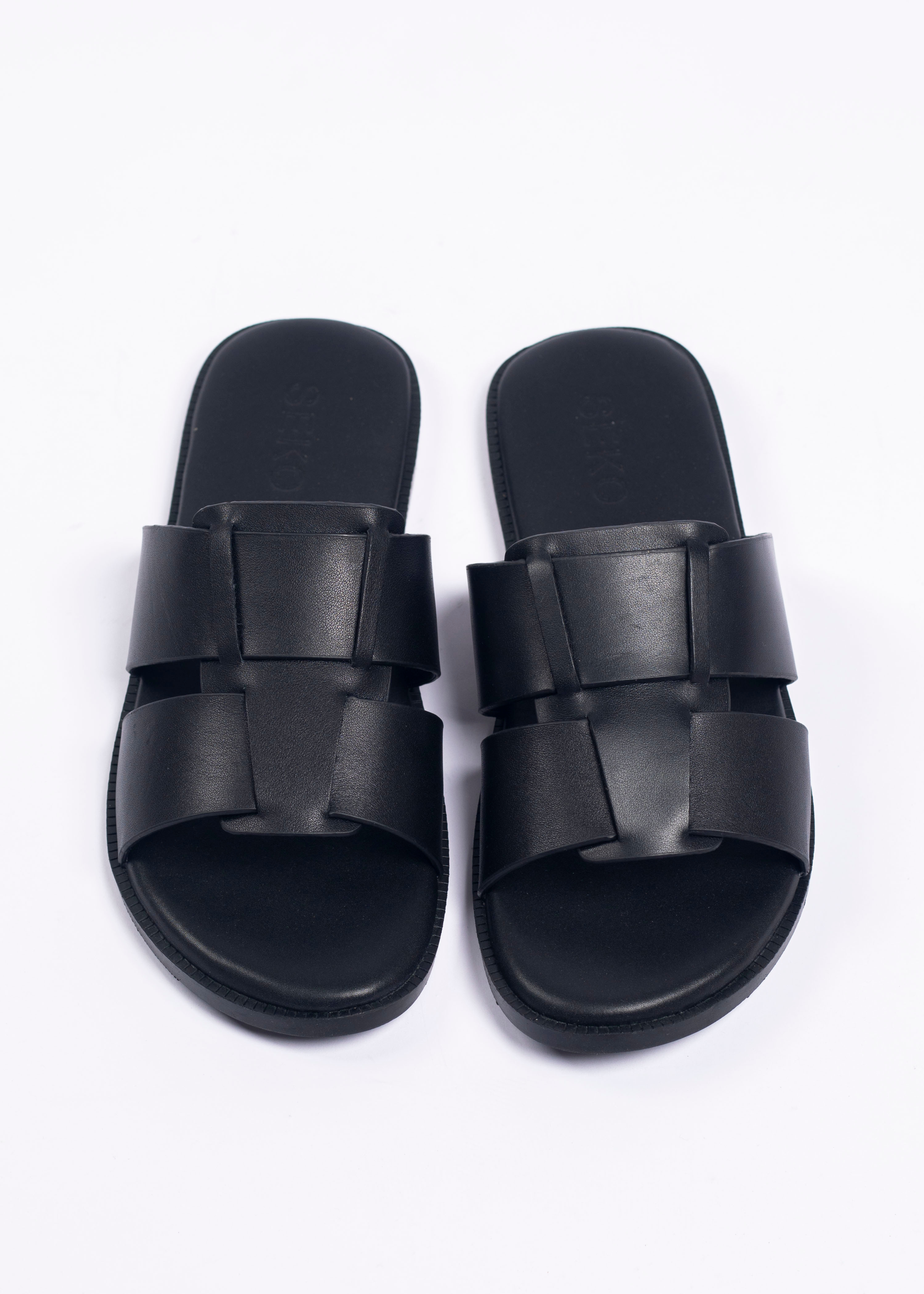 Sandales pour hommes – Founi Dark - Cuir Véritable