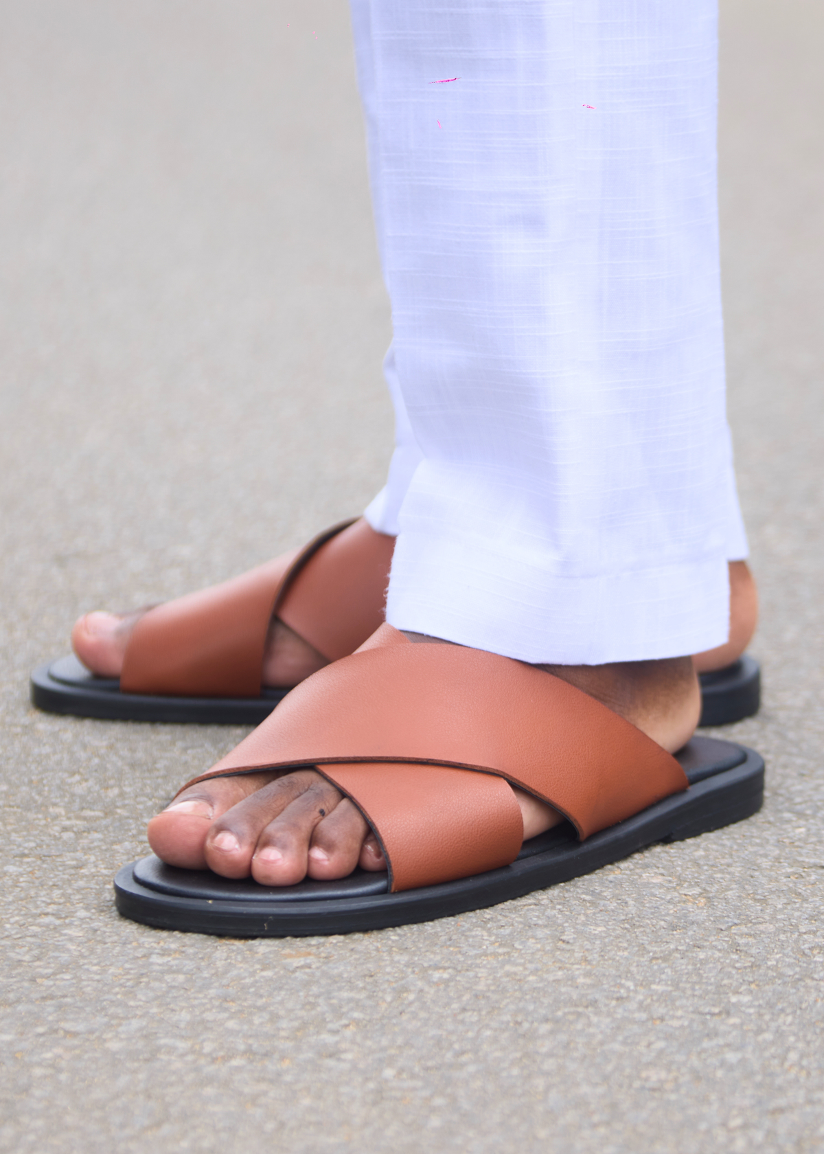 Sandales pour homme - ELI cognac