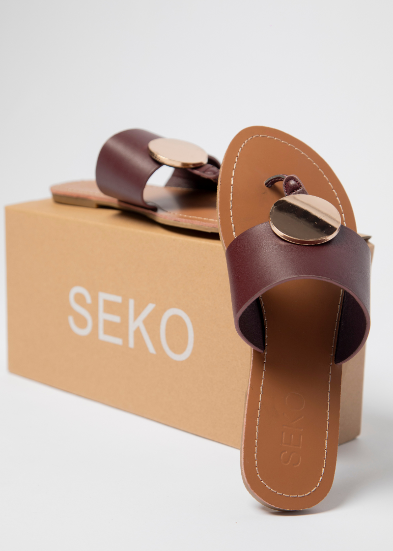 Sandales pour femmes – Massy Burgundy