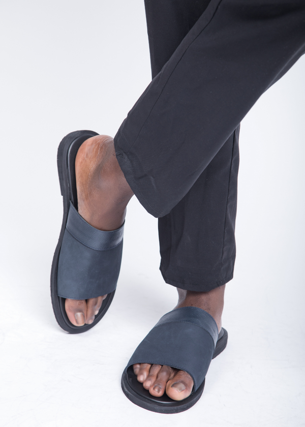 Sandales pour hommes - Ken Bleu - Cuir Véritable