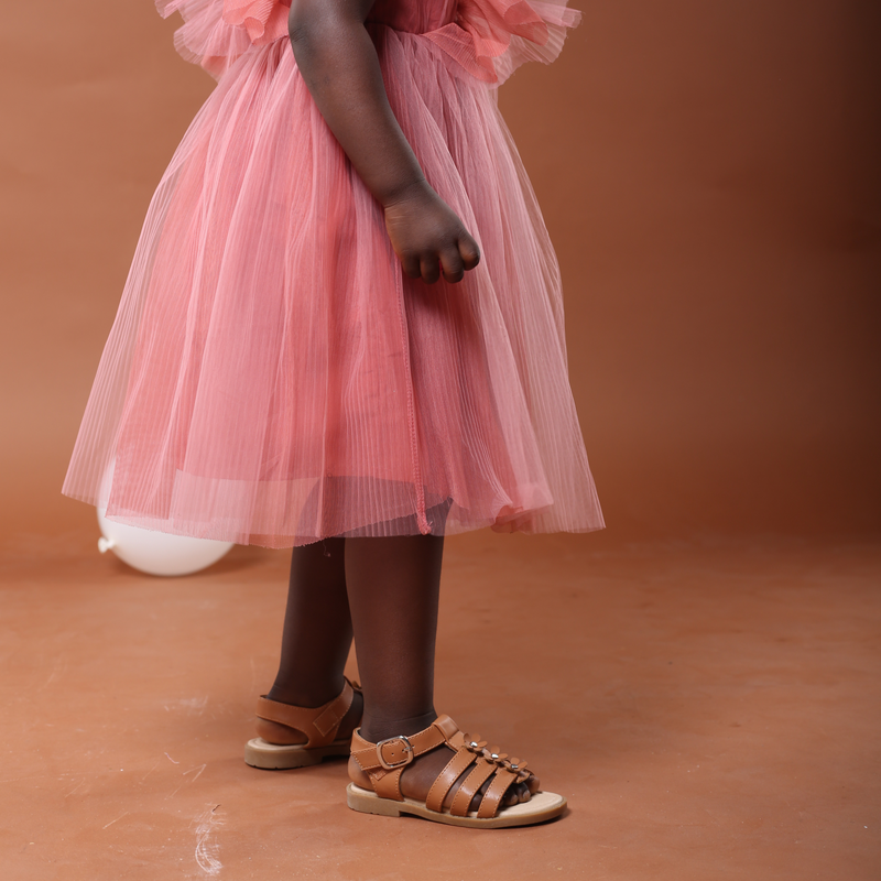 Sandales pour fille – Kendall Marron