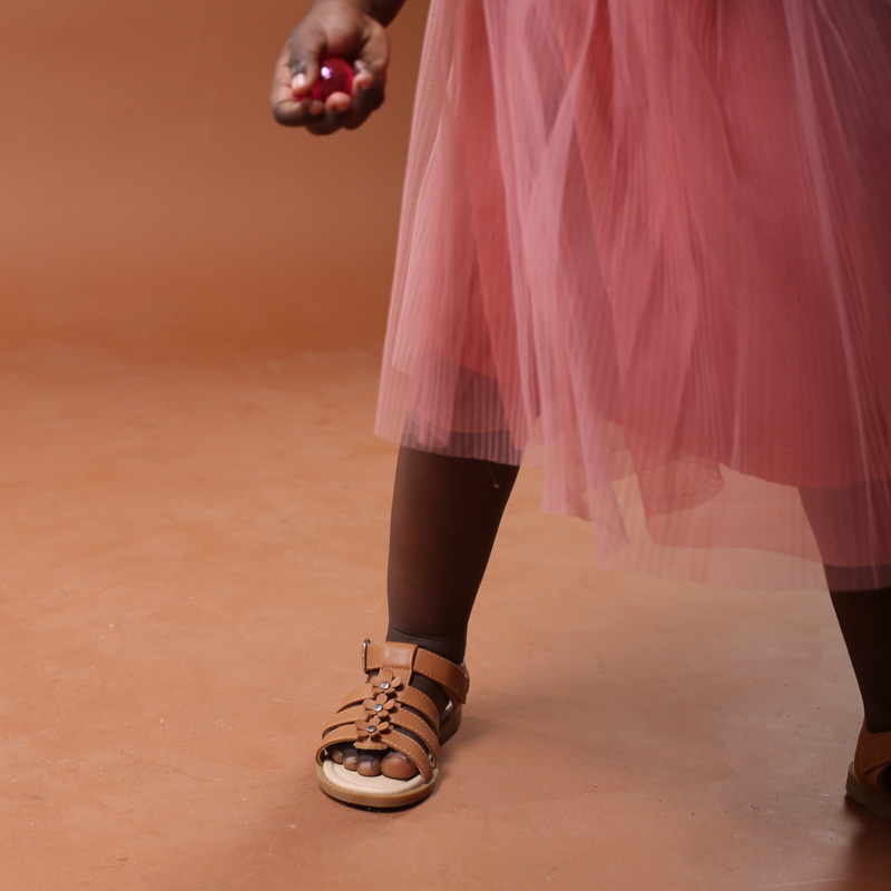 Sandales pour fille – Kendall Marron