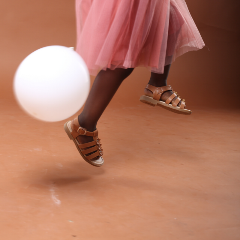 Sandales pour fille – Kendall Marron