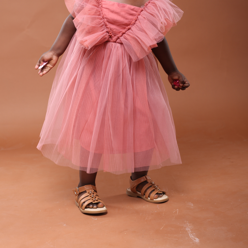 Sandales pour fille – Kendall Marron