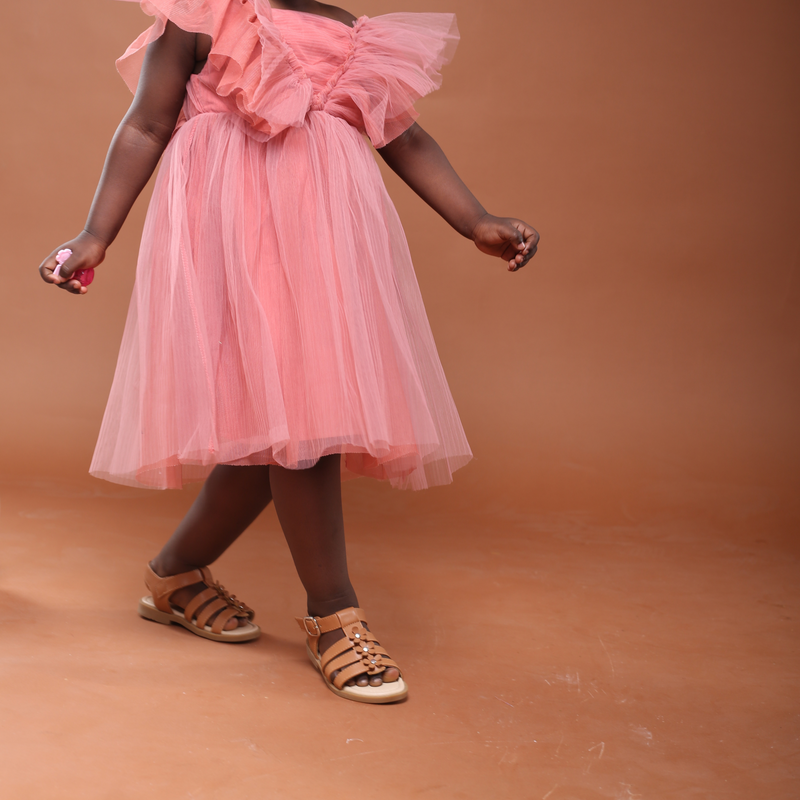 Sandales pour fille – Kendall Marron