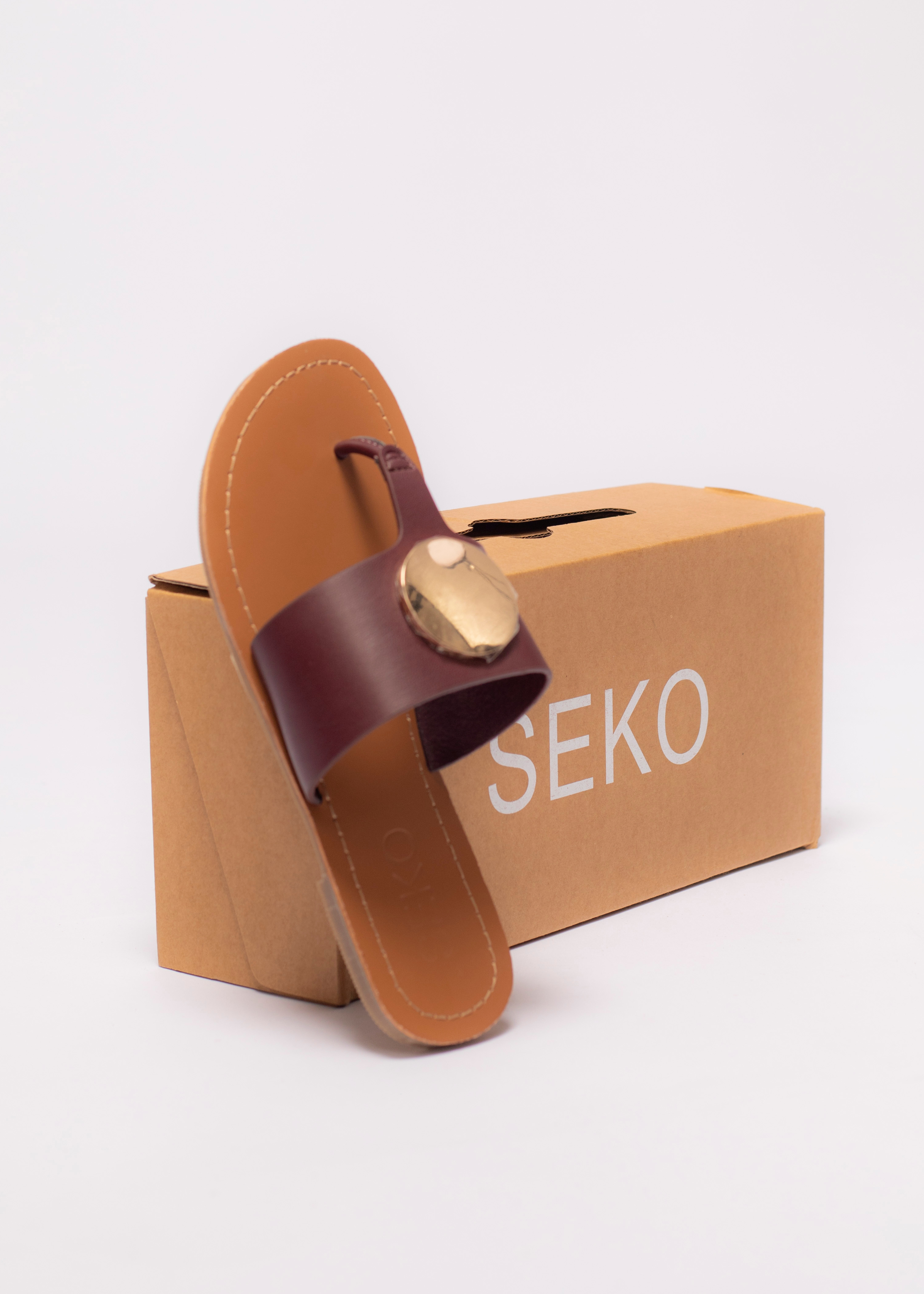 Sandales pour femmes – Massy Burgundy