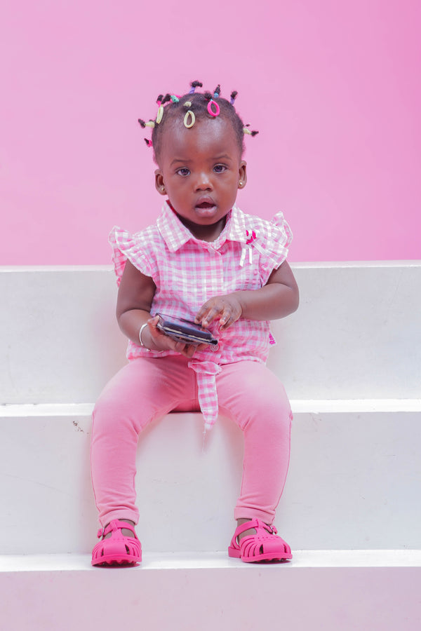 Sandales pour enfants Unisexe – Méduse Rose Fuschia