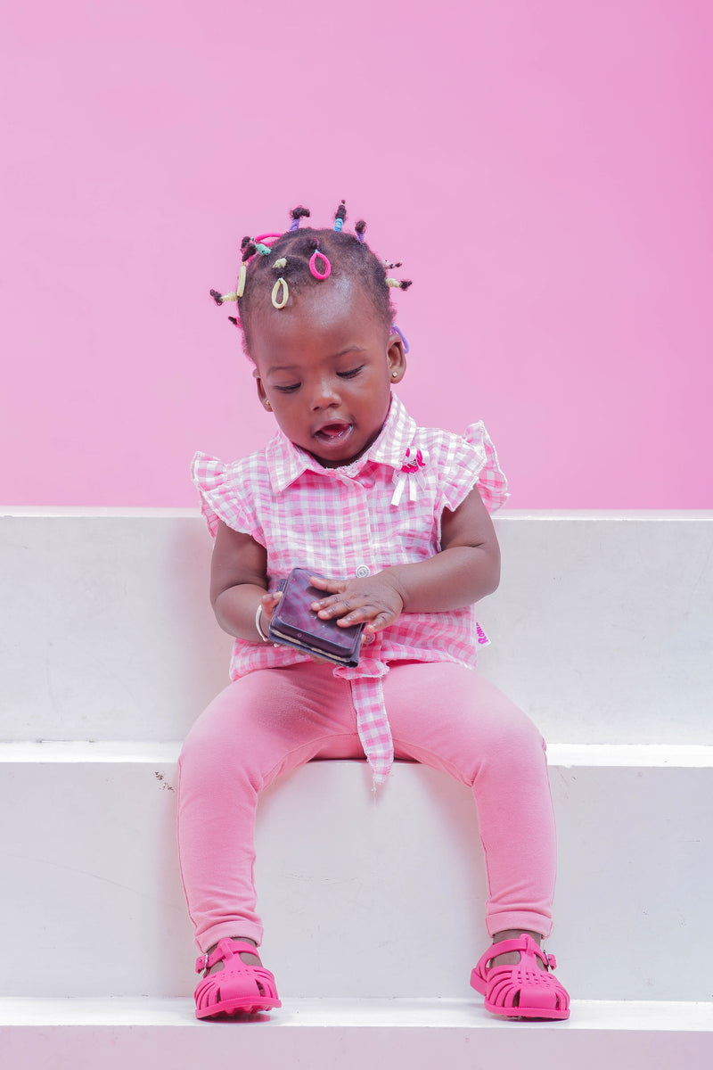 Sandales pour enfants Unisexe – Méduse Rose Fuschia