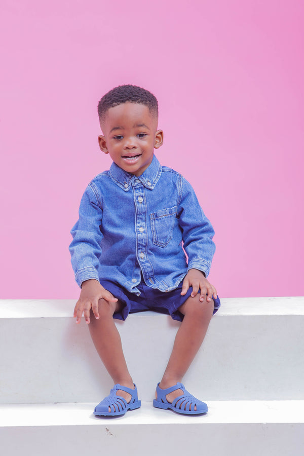 Sandales pour enfants Unisexe – Méduse Bleu