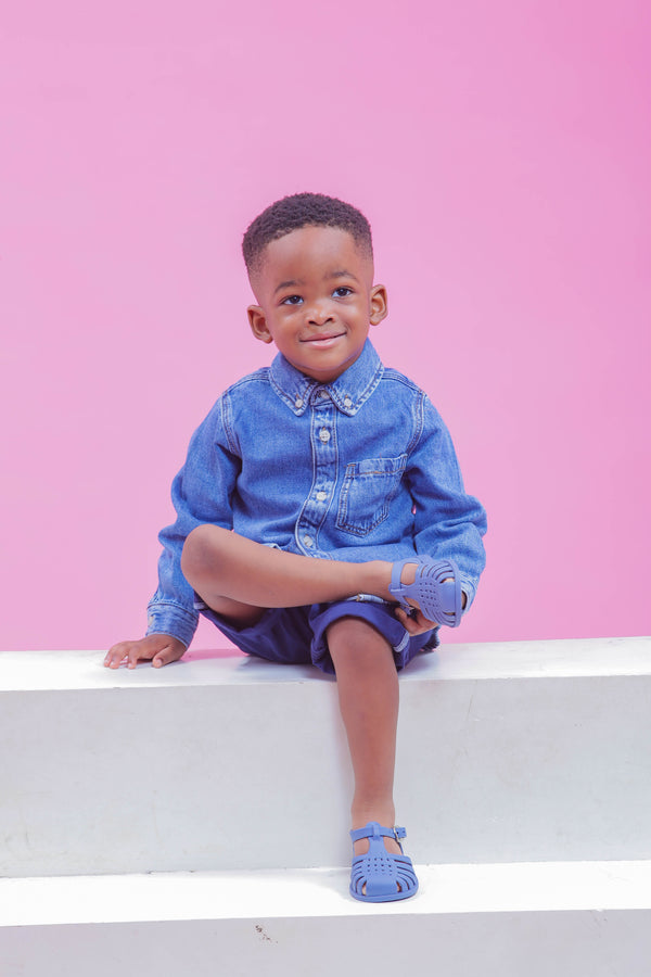 Sandales pour enfants Unisexe – Méduse Bleu