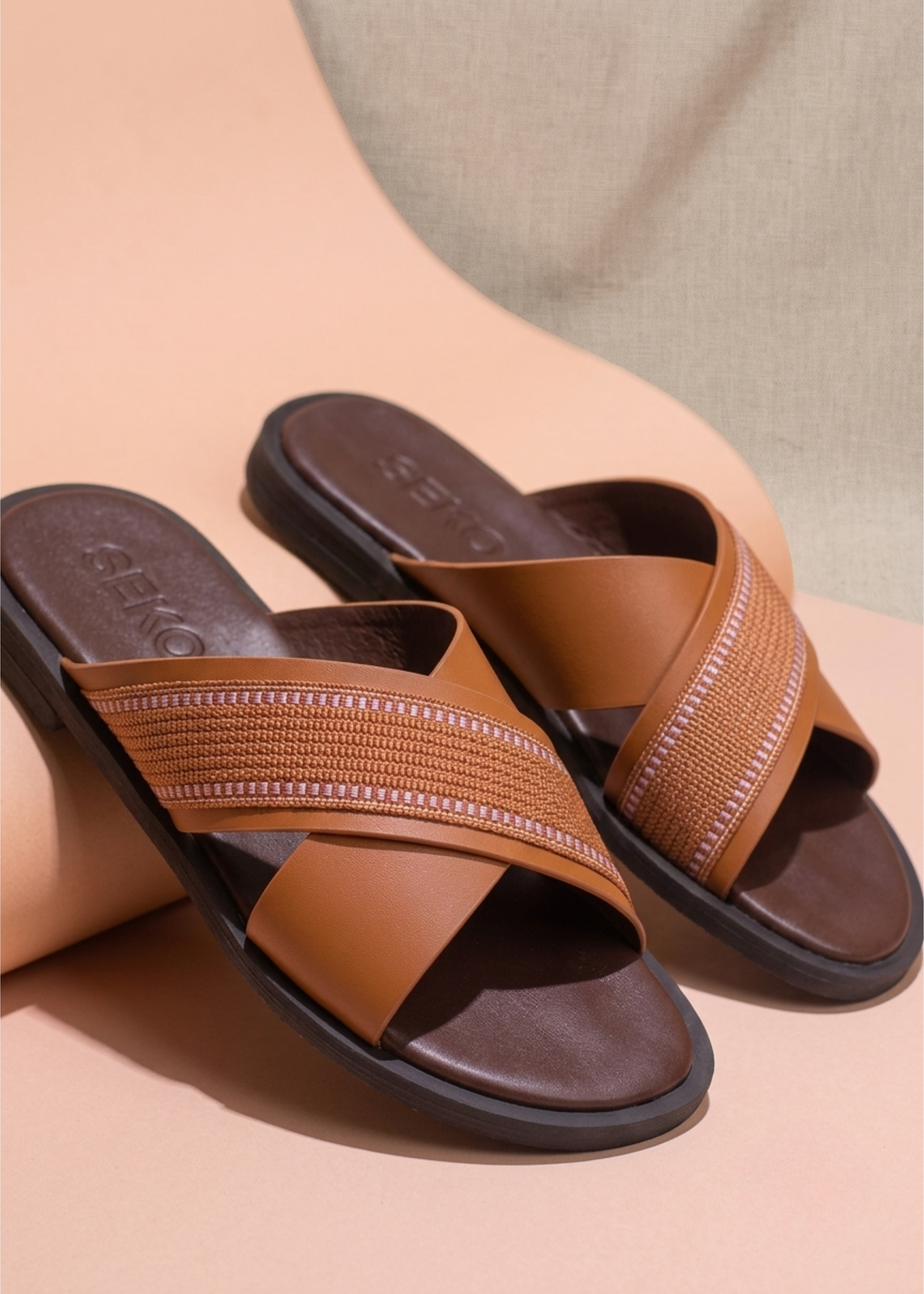 Sandales pour hommes – NANZÊ marron