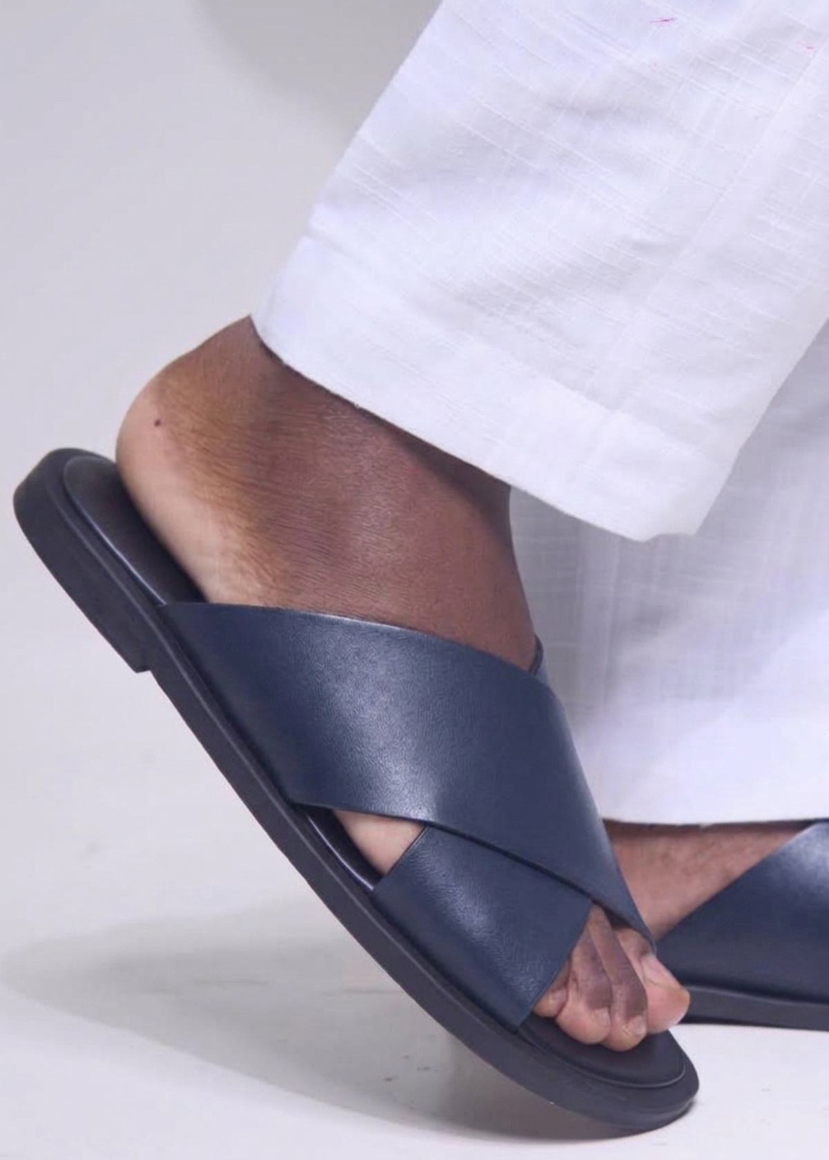 Sandales pour hommes – YÉDO bleu nuit